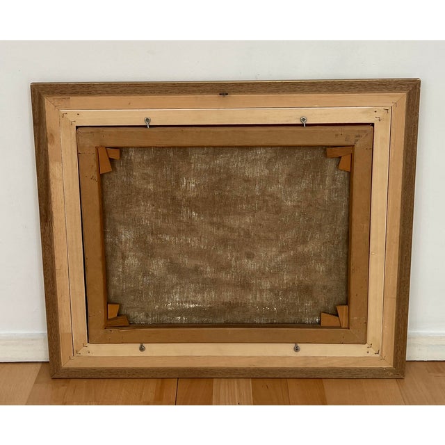 Albert Ducommun, Paysage fleuris, Oil on Canvas, Framed For Sale - Image 11 of 13