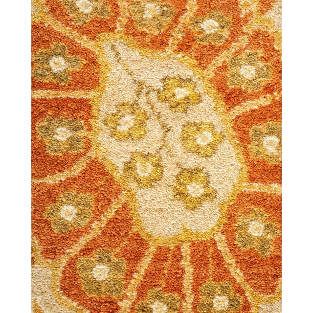 Traditional Mogul, One-of-a-Kind Hand-Knotted Area Rug in Ivory, 9' 2" x 11' 10" For Sale - Image 3 of 8