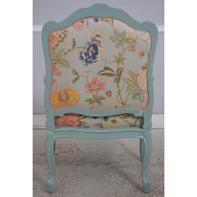 Pair of French Louis XV Style Fauteuil Armchairs For Sale - Image 4 of 18