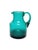 Teal Postmodern Polish Jug by Zbigniew Horbowy for Sudety Glassworks, 1970s For Sale - Image 8 of 8