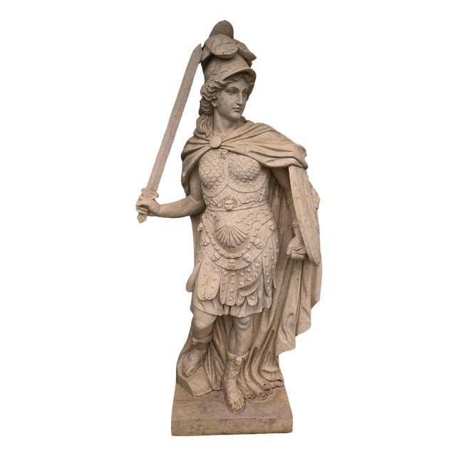 Italian Artist, Sculpture of Minerva, 1920, Marble For Sale