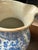 Antique W. Ridgway Blue White Transferware Pitcher, English Ironstone Water Jug, Victorian Floral Chinoiserie, Registered Design For Sale - Image 12 of 12