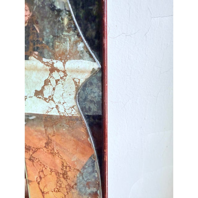 Vintage 1960s Venetian-Style Mirror With Etched Glass and Gold Gilt Frame For Sale - Image 10 of 16