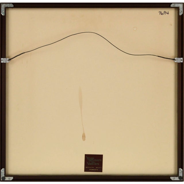 2000s Contemporary Circular Figurative Abstract Acrylic Painting by Nan C. Meinhardt, Framed For Sale - Image 10 of 10