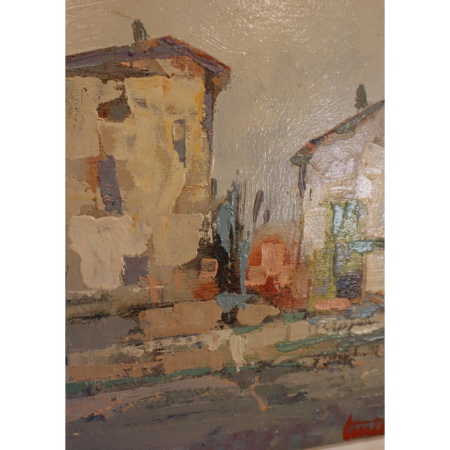 Bruno Tintori, Houses, Oil on Plywood, 1973, Framed For Sale - Image 6 of 14