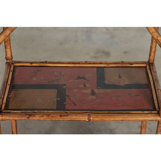 19th Century Bamboo Chinoiserie Etagere, 1870s For Sale - Image 15 of 16