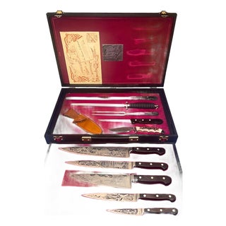 1976 j.a. Henckels America’s Bicentennial Knife Set Limited Edition - 10 pcs with case For Sale