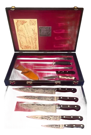 1976 j.a. Henckels America’s Bicentennial Knife Set Limited Edition - 10 pcs with case