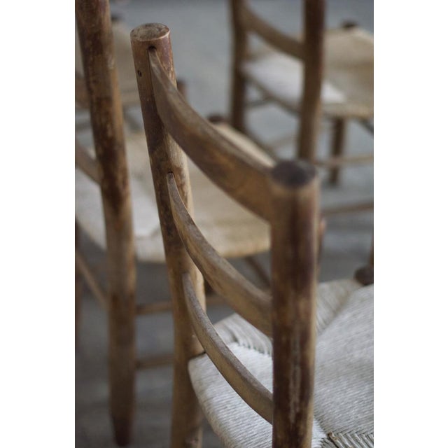 Brown Mountain Chairs by Georges Robert, France, 1960s, Set of 12 For Sale - Image 8 of 14