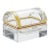 Heavy Crystal Covered Salt Box With Scoop For Sale