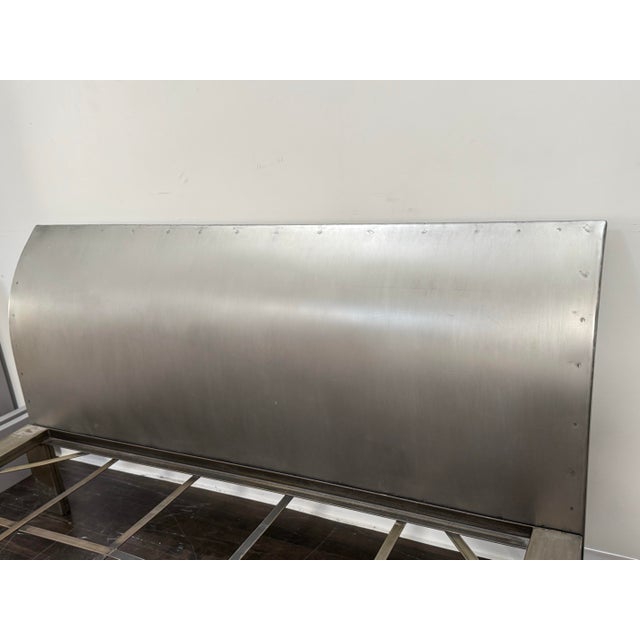 Queen Size Industrial Steel Bed Frame For Sale - Image 4 of 12