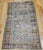 Shabby Chic Antique Caucasian Karabagh Rug, Geometric Design, Handwoven Wool, Turquoise & Red, 5' x 9' For Sale - Image 3 of 9