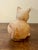 Peach Vintage 1960s Mid-Century Terracotta Cat Sculpture For Sale - Image 8 of 8