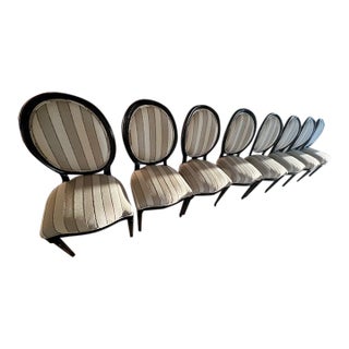 8 Dining Room Chairs (Palecek), Perfect Condition For Sale