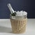 The Palmier Wicker Steel Wine Bucket For Sale - Image 4 of 6