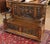 Victorian Late 19th Century English Victorian Oak Hall Seat Settee Bench For Sale - Image 3 of 18