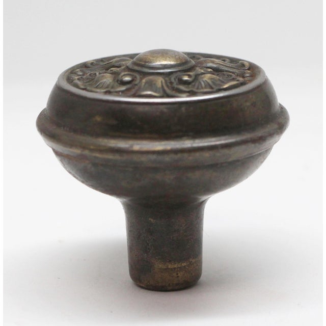Traditional Steel Antique Door Knob For Sale - Image 3 of 4