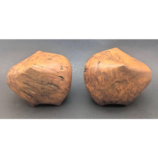 Don Shoemaker Handcrafted Burl Wood Animal Figurines, a Pair For Sale - Image 4 of 11