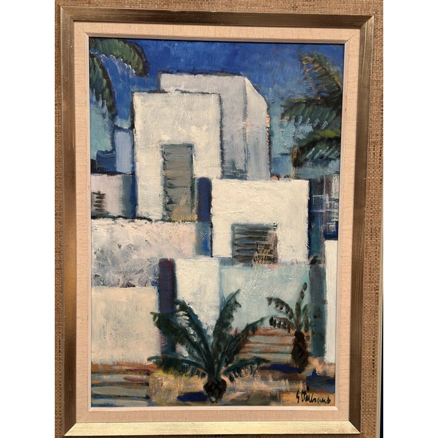 Gunnar Stålbrand, Palm Trees, 1960s, Oil Painting on Canvas, Framed For Sale - Image 14 of 18