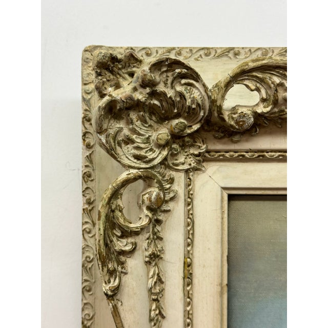 F. Stoltenberg Wooded Landscape with trail to cottage 19th century oil on canvas 16x20 unframed, 23x27 framed