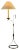 Mid-Century Liseuse Floor Lamp by Jean-Pierre Ryckaert for Ed. Ryckaert / Le Dauphin For Sale