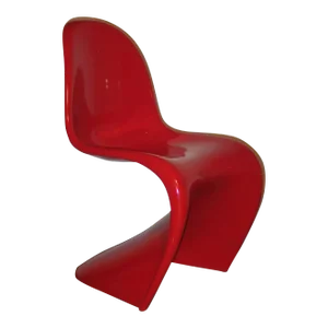 1980s Vintage Red Panton Design Chair