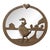Vintage Brass Round Wall Mirror Duck Farmhouse Details For Sale