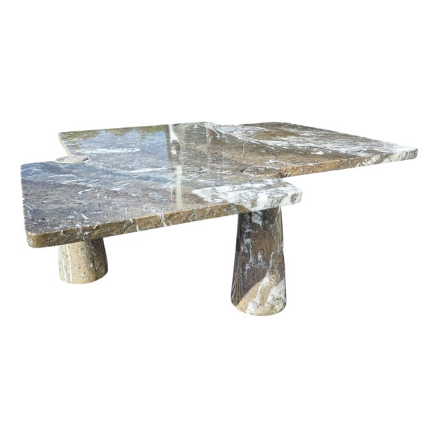 Eros Collection Coffee Table in Freccia Marble by Angelo Mangiarotti, 1970s For Sale