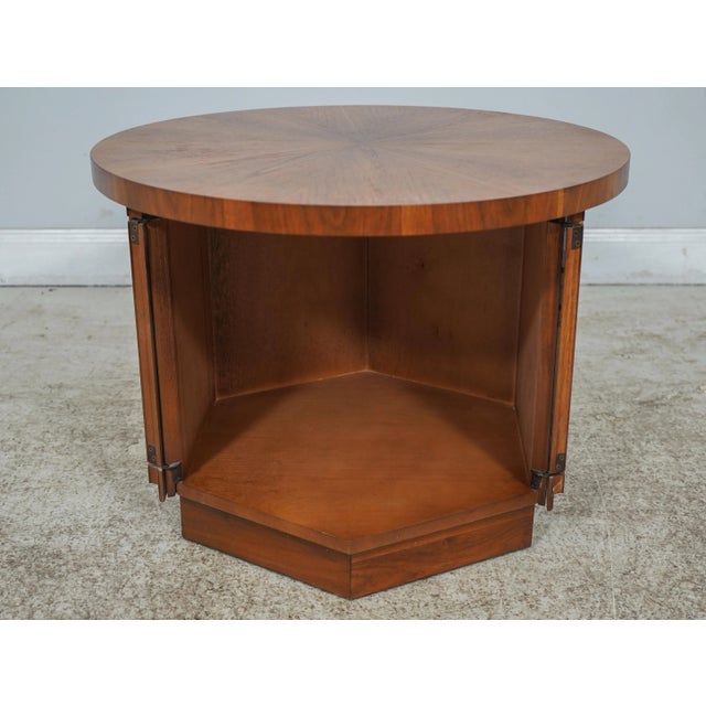 Mid-Century Modern Lane Mid Century Modern 2 Door Walnut Lamp Table For Sale - Image 3 of 12