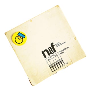 80s 90s Naef Archiblocks Mini Building Blocks Set Toy Game Wooden Designed by Bower Studios Us Made in Swiss Switzerland For Sale