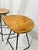 Set of 3 Organic Modern Live Edge Wood & Black Iron Bar Stools For Sale In Raleigh - Image 6 of 7