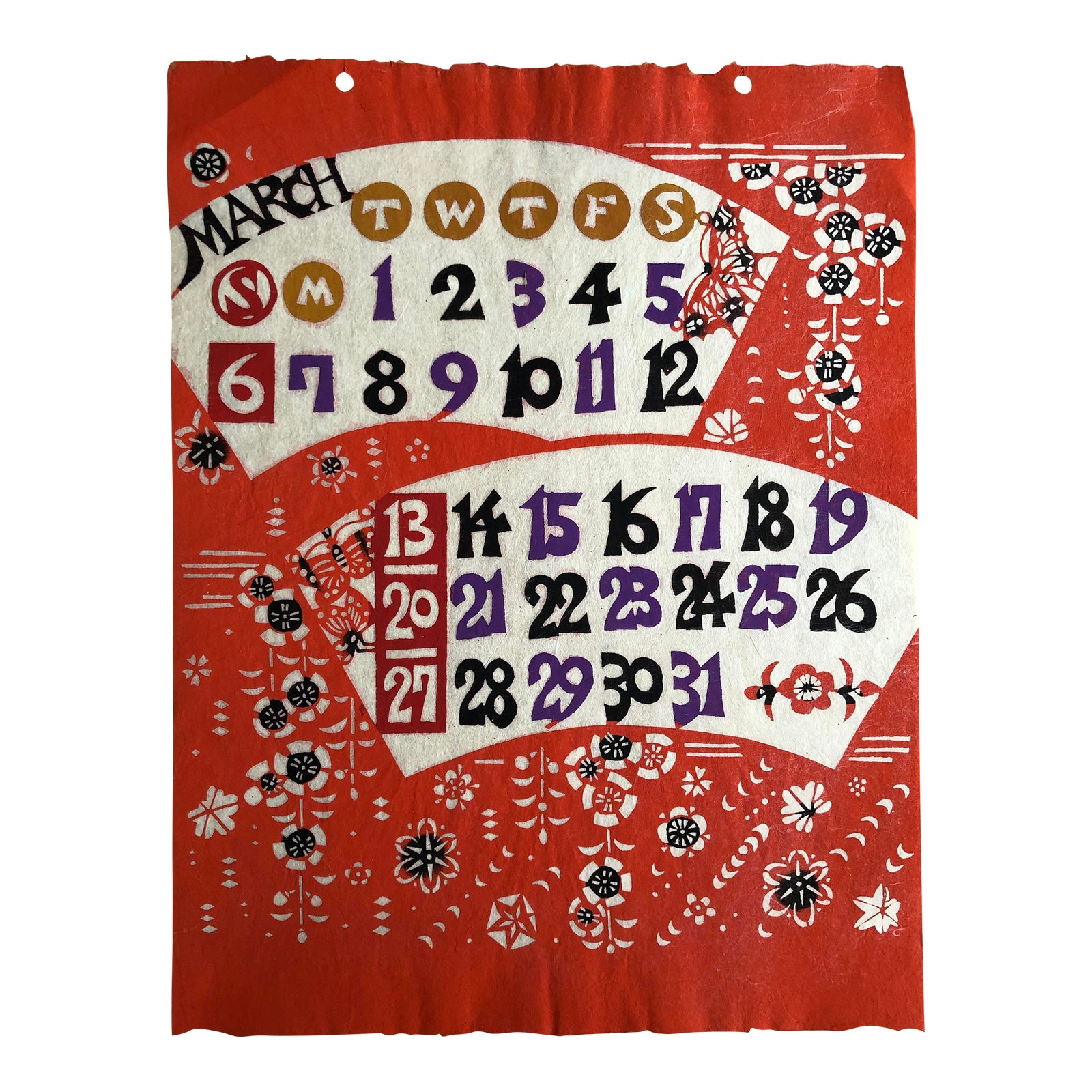 vintage-japanese-calendar-month-march-1966-chairish