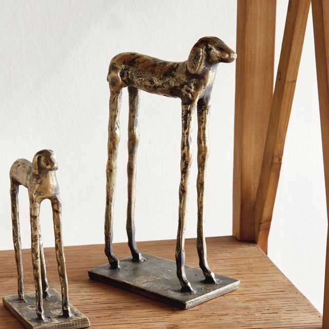Gold Two Hounds, Set Of 2 For Sale - Image 8 of 8