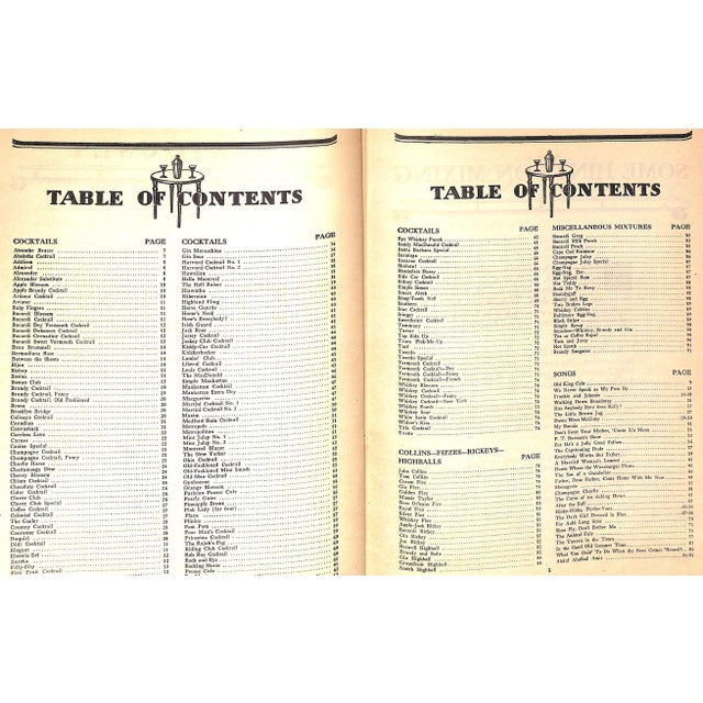 The Home Bartender's Guide and Song Book Chairish