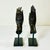 Mid 20th Century Mid-Century Asian Boho Chic Cast Metal Buddha Hand Sculpture - Set of 2. For Sale - Image 5 of 13