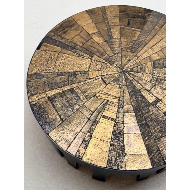 Metal Brutalist Belgian Coffee Table by Jules Dewaele for Pia Manu, Belgium, 1960s For Sale - Image 7 of 12