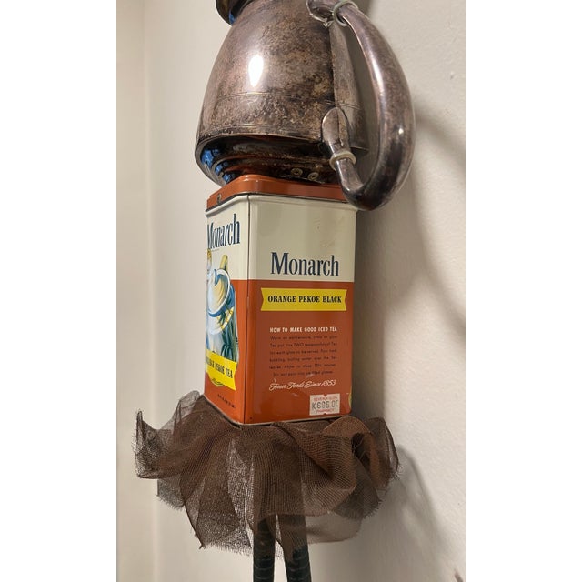 2000 - 2009 Contemporary Bill Finks Primitive Twig Wall Doll Tea Pot For Sale - Image 5 of 11