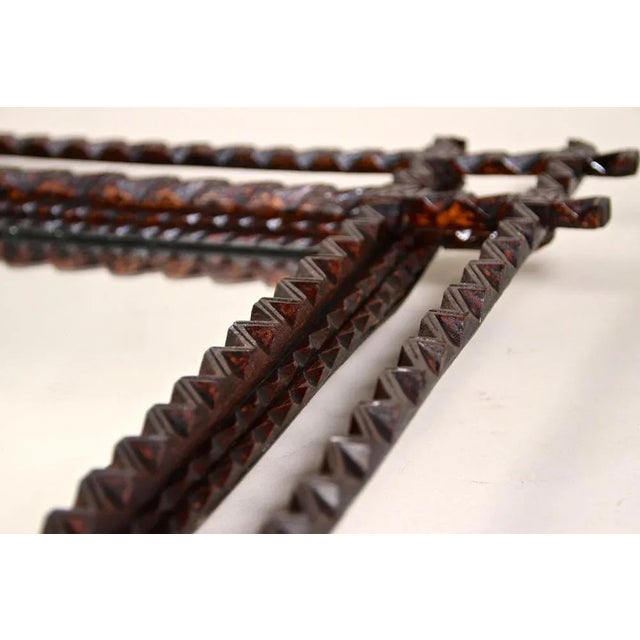 Tramp Art Wall Mirror, Austria, 1880s For Sale - Image 15 of 17