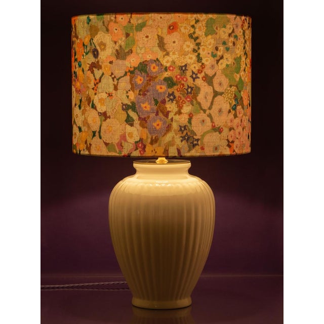 Maximalist Delft Table Lamp with New House of Hackney Floral Lampshade For Sale - Image 12 of 14