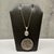 Early 21st Century Aquamarine Diamond Pendant Necklace 10kt Yellow Gold 0.15ctw 18in New For Sale - Image 5 of 5