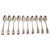 Antique Glasgow Sterling Silver Fiddle Pattern Dessert Spoons, 1825, Set of 19 For Sale - Image 3 of 3