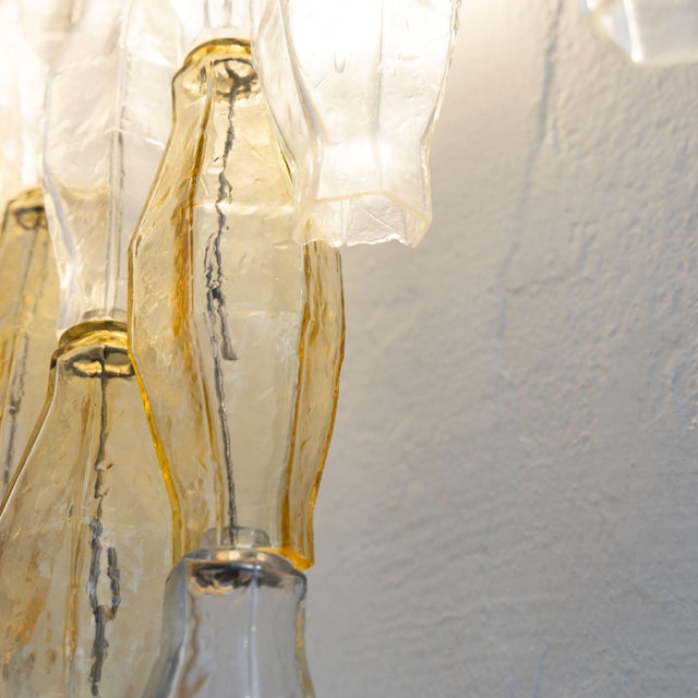 Large Poliedri Murano Glass Wall Lamp, 1950s For Sale - Image 6 of 9