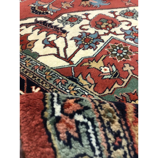 Textile 1970s Persian Heriz Area Rug 9'3"×12'8" For Sale - Image 7 of 13