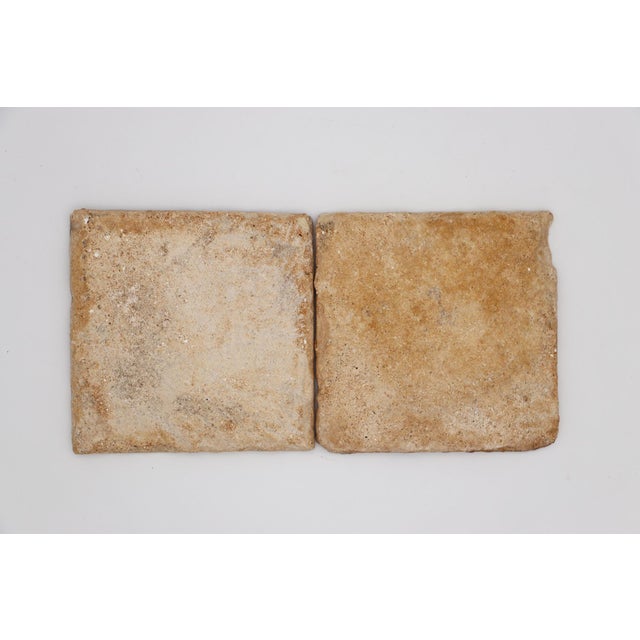 18th Century Blue & White Flower Set of Two Tiles, Portuguese For Sale - Image 12 of 12