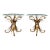 Vintage Italian Gilt Sheaf of Wheat Side Tables, Pair For Sale