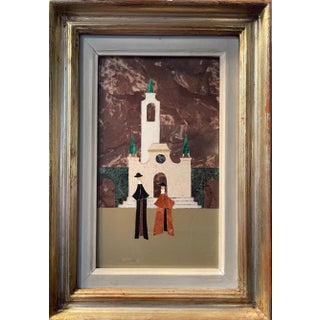 Marble Inlay Depicting a Glimpse of Florence, 20th Century For Sale