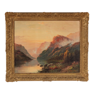 Hudson River Valley Landscape Painting by Thomas C. Blake (Born 1890)