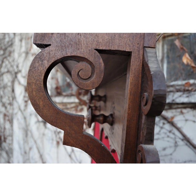 Red Velvet Room Divider, 1950s For Sale - Image 14 of 16