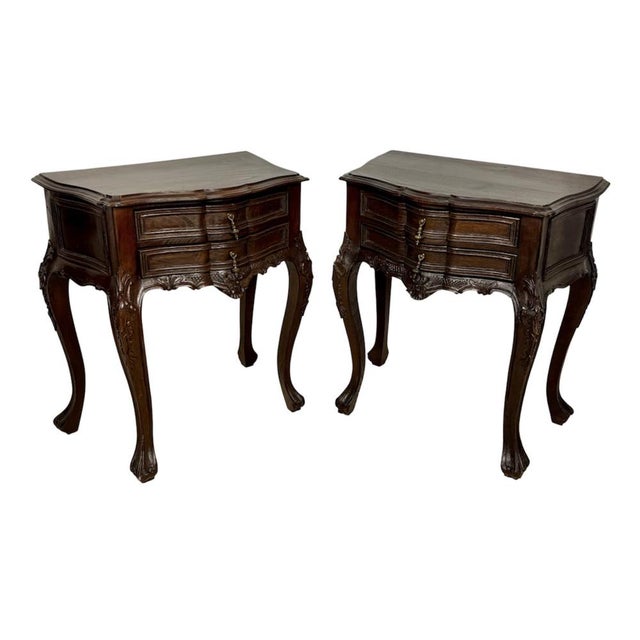 Mid-Century French Louis XV Style Nightstands, 1940, Set of 2 For Sale - Image 15 of 15