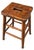 Early 19th Century English Country Elm Stool with Pierced Handle, 1830 For Sale - Image 11 of 11